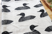 Common Loon Kitchen Towel –Hand Printed Loon Towel