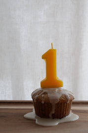 Birthday number candle