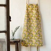 Heirloom Clematis Block Print Apron