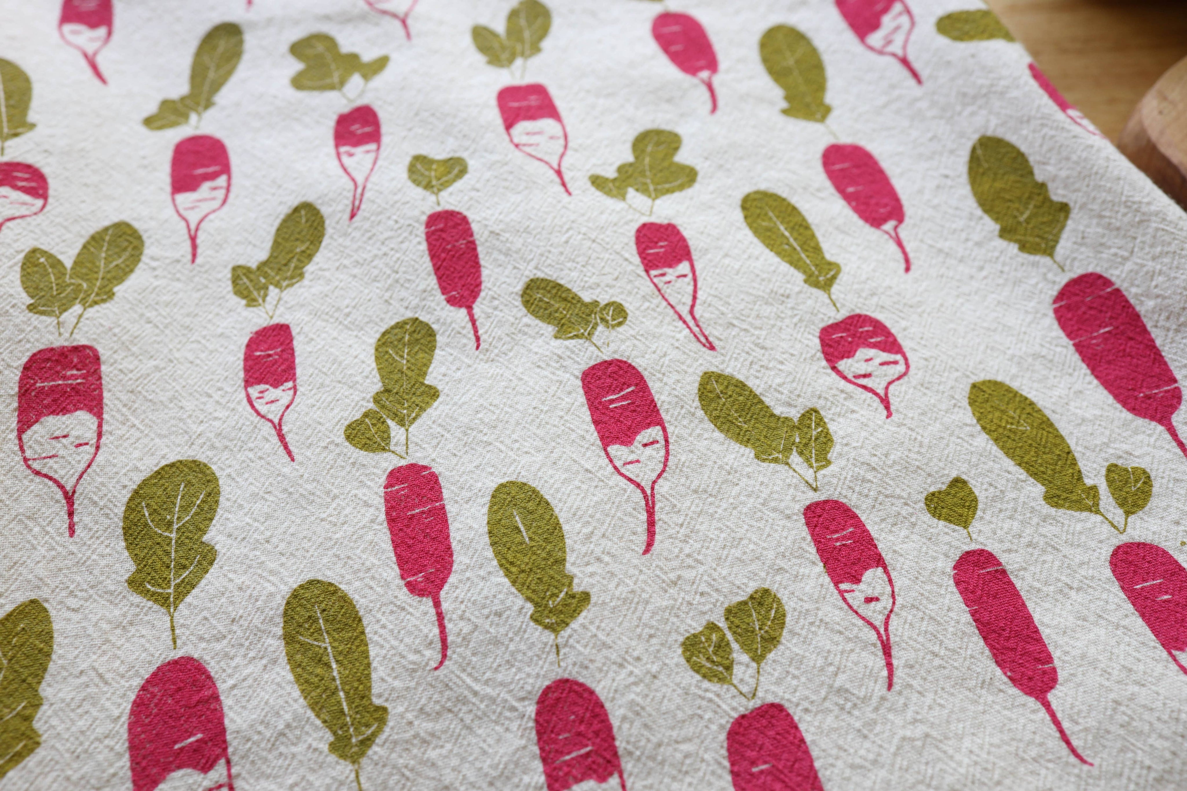 Radish Kitchen Towel, Garden Tea Towel