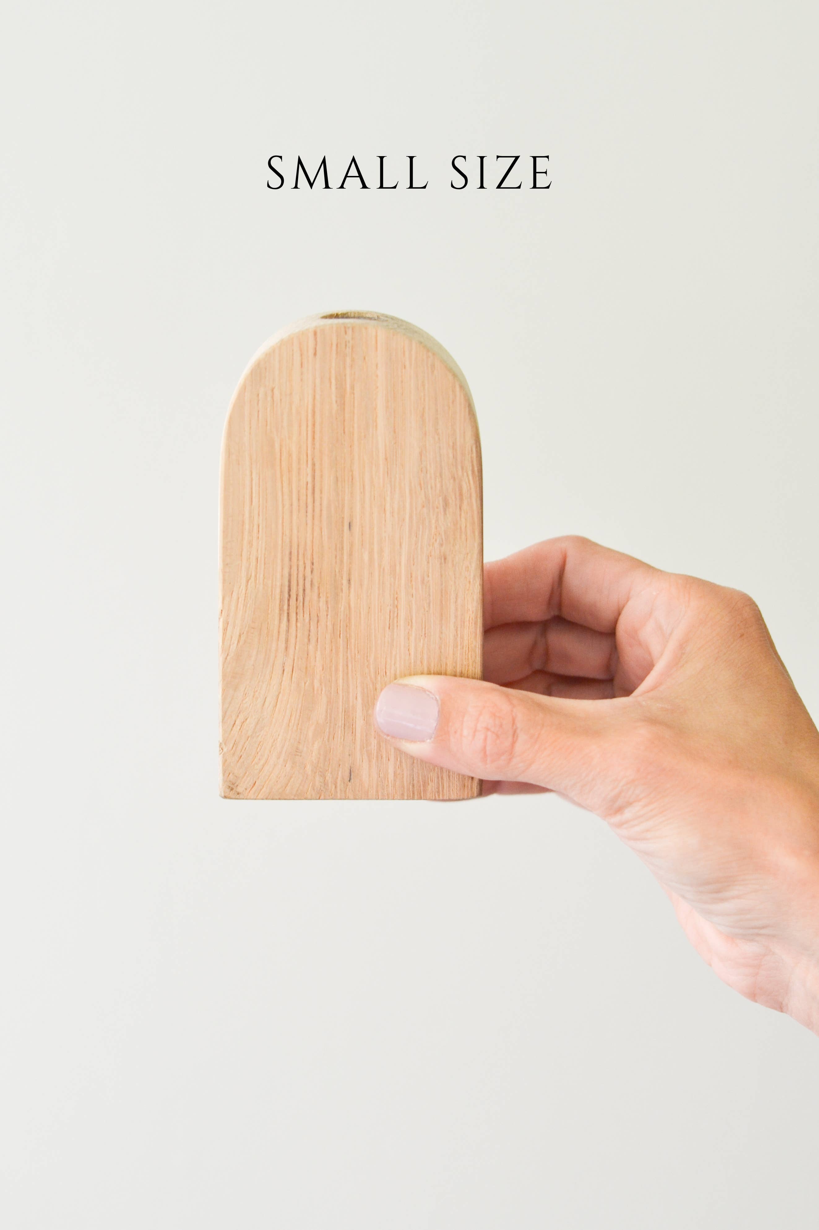 Wood Arched Bud Vases