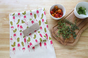 Radish Kitchen Towel, Garden Tea Towel