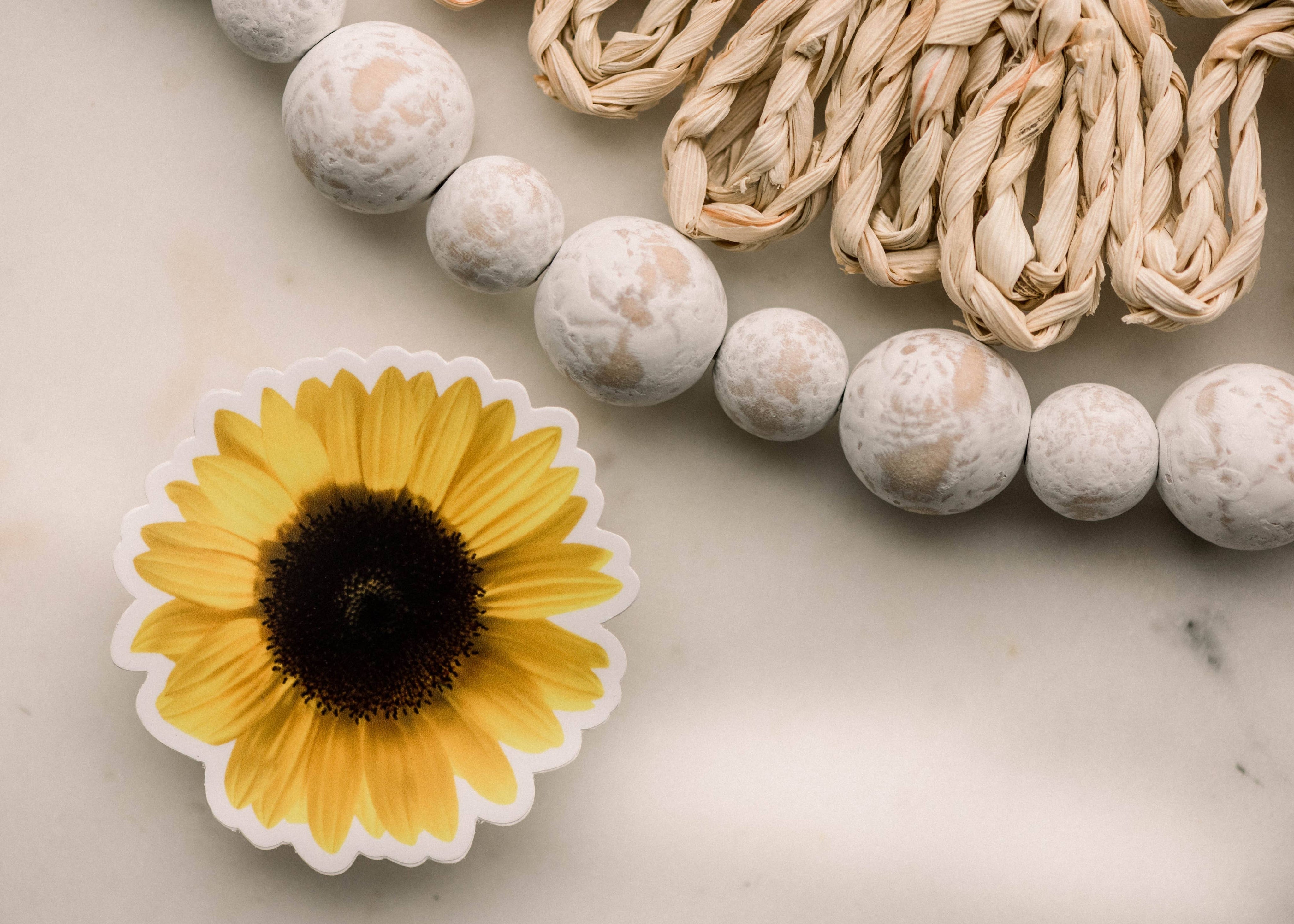 Original Sunflower Vinyl Sticker, 3x3 in