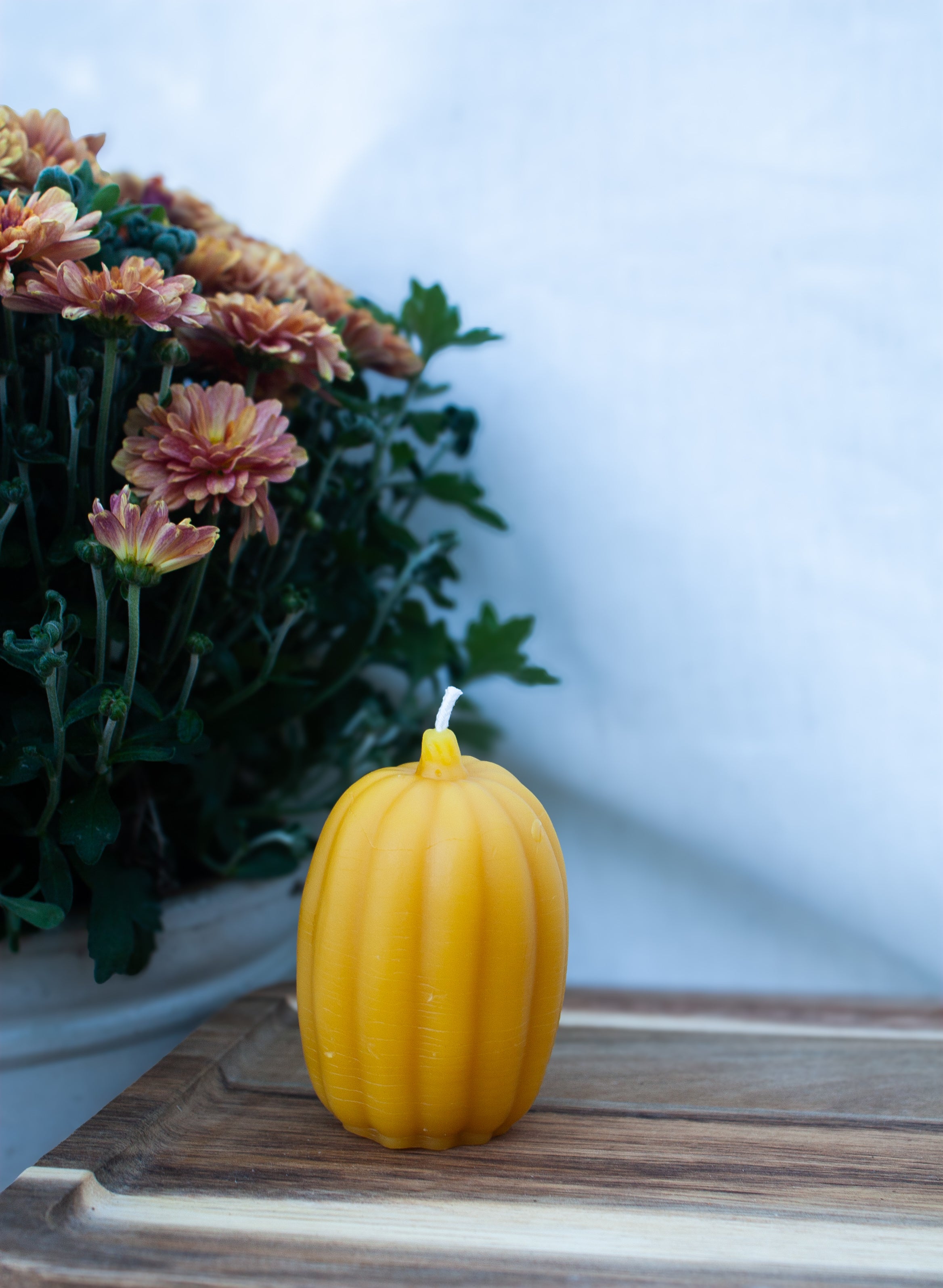 Pure beeswax gourd oval candle