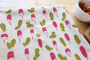 Radish Kitchen Towel, Garden Tea Towel