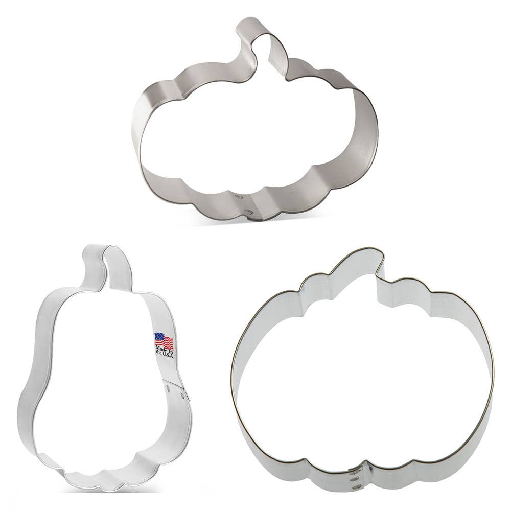 Pumpkin Cookie Cutter 3 Pc Set