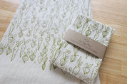 Root Vegetable, Cotton Handprinted Kitchen Towel