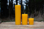 100% beeswax pillar candlesn