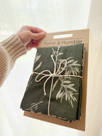 Tea Towel Set of Two, Olives Green