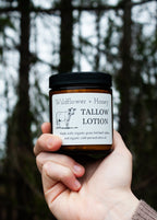 Whipped tallow lotion
