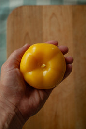 Tomato beeswax candle
