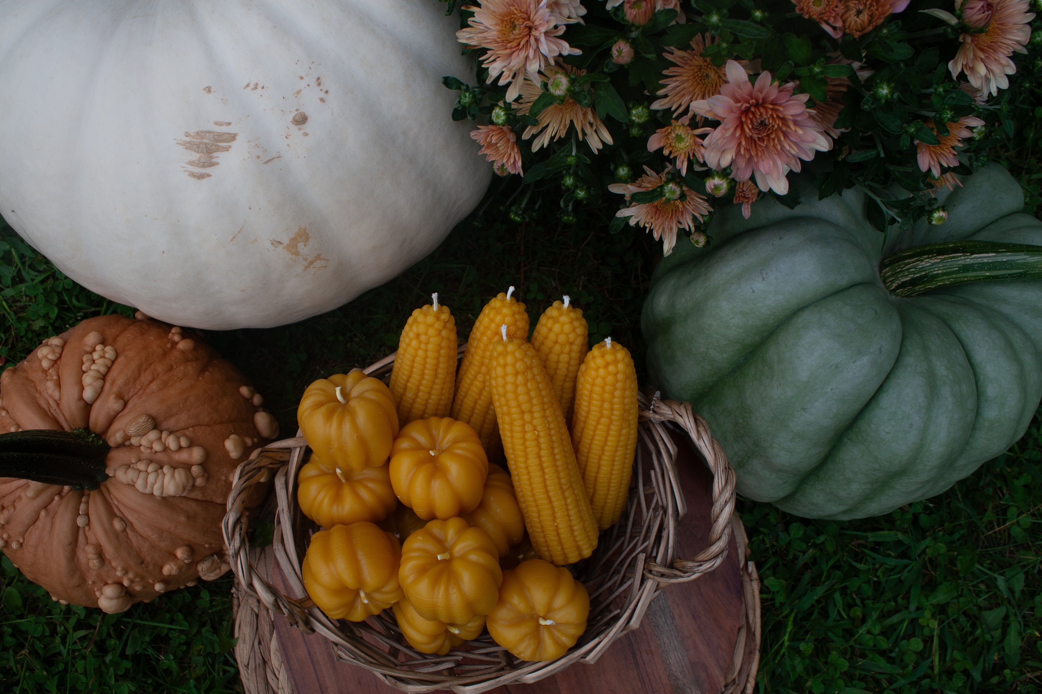 Pumpkin candles