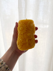 Mystery pillar candle
