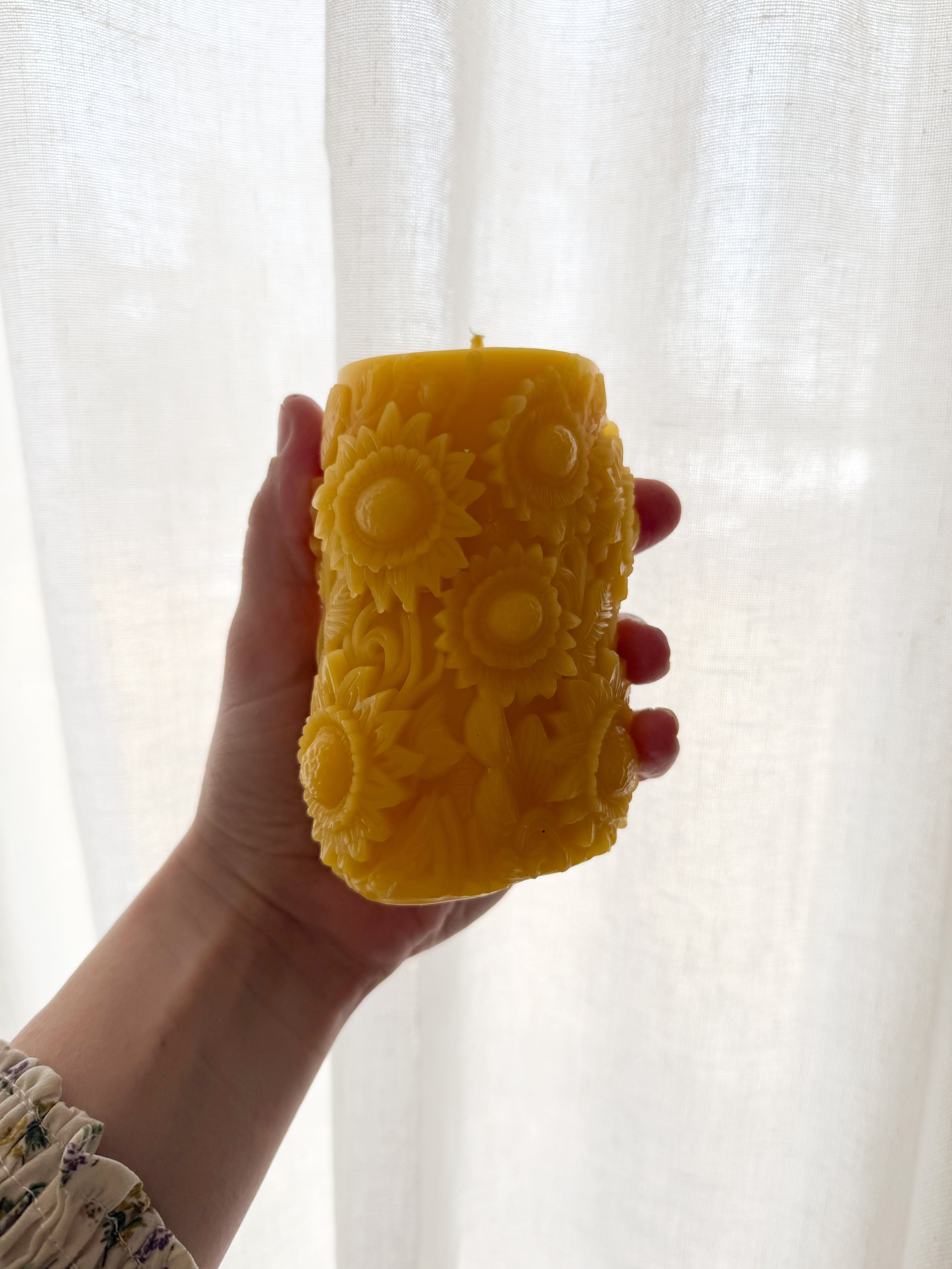 Mystery pillar candle