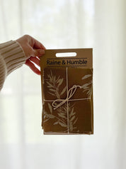 Tea Towels Set of Two, Olives Mustard