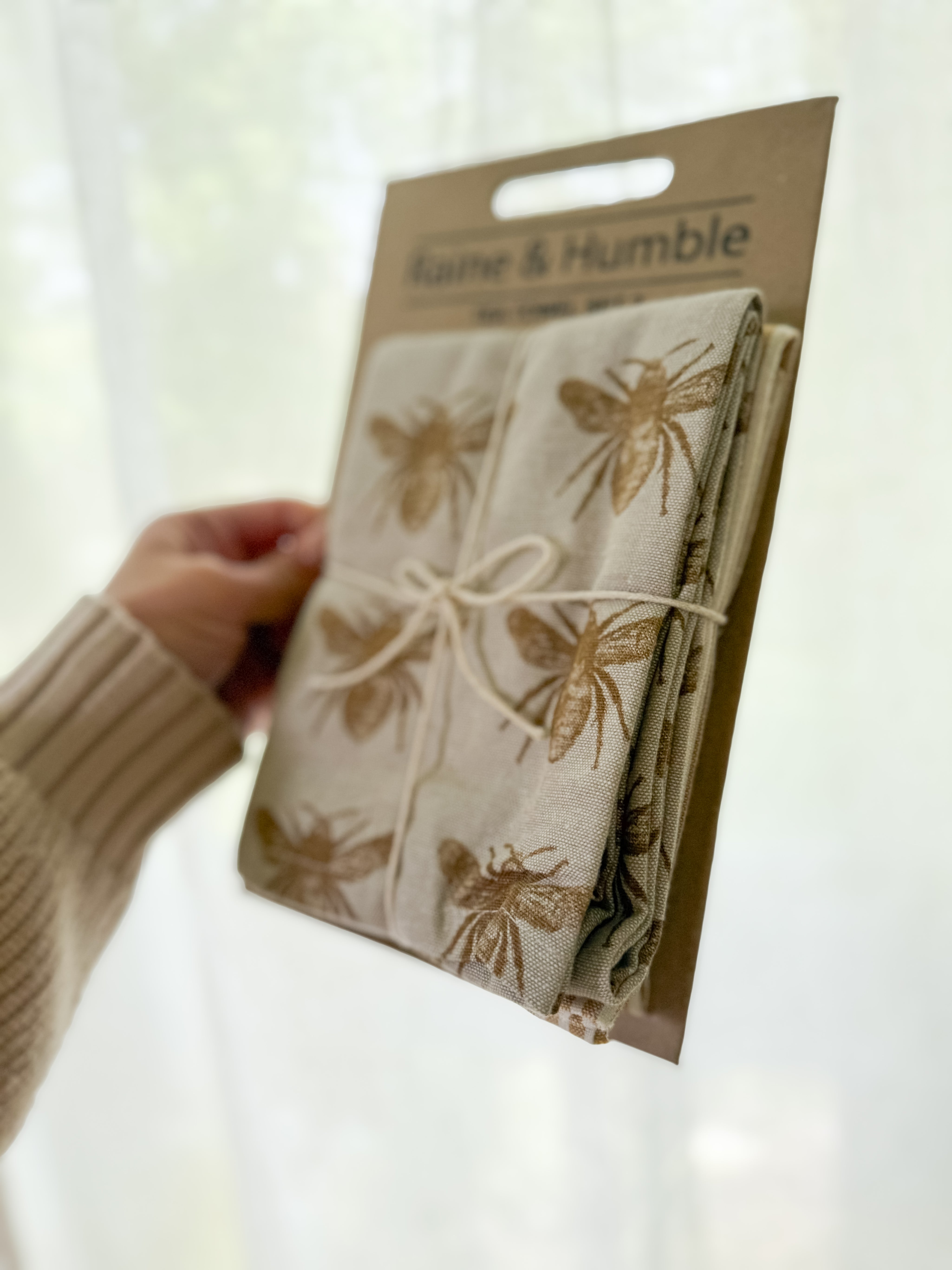 Mustard Honey Bee Tea Towel Pack