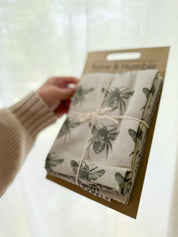 Olive Green Honey Bee Tea Towel Pack