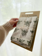Olive Green Honey Bee Tea Towel Pack