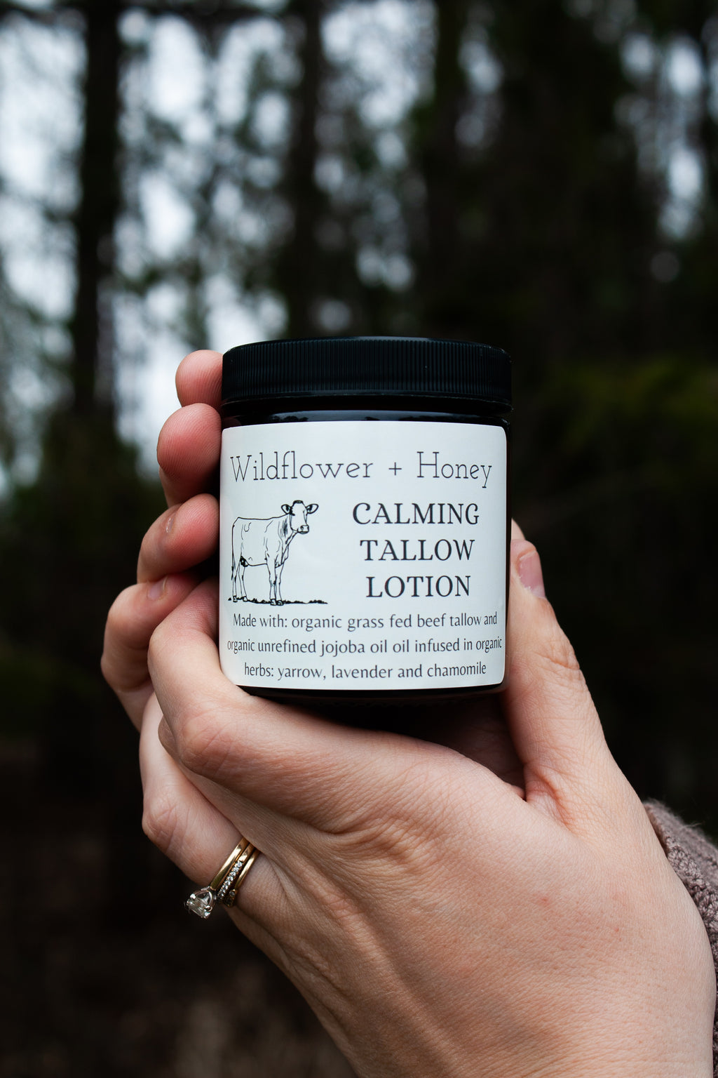 Calming tallow lotion