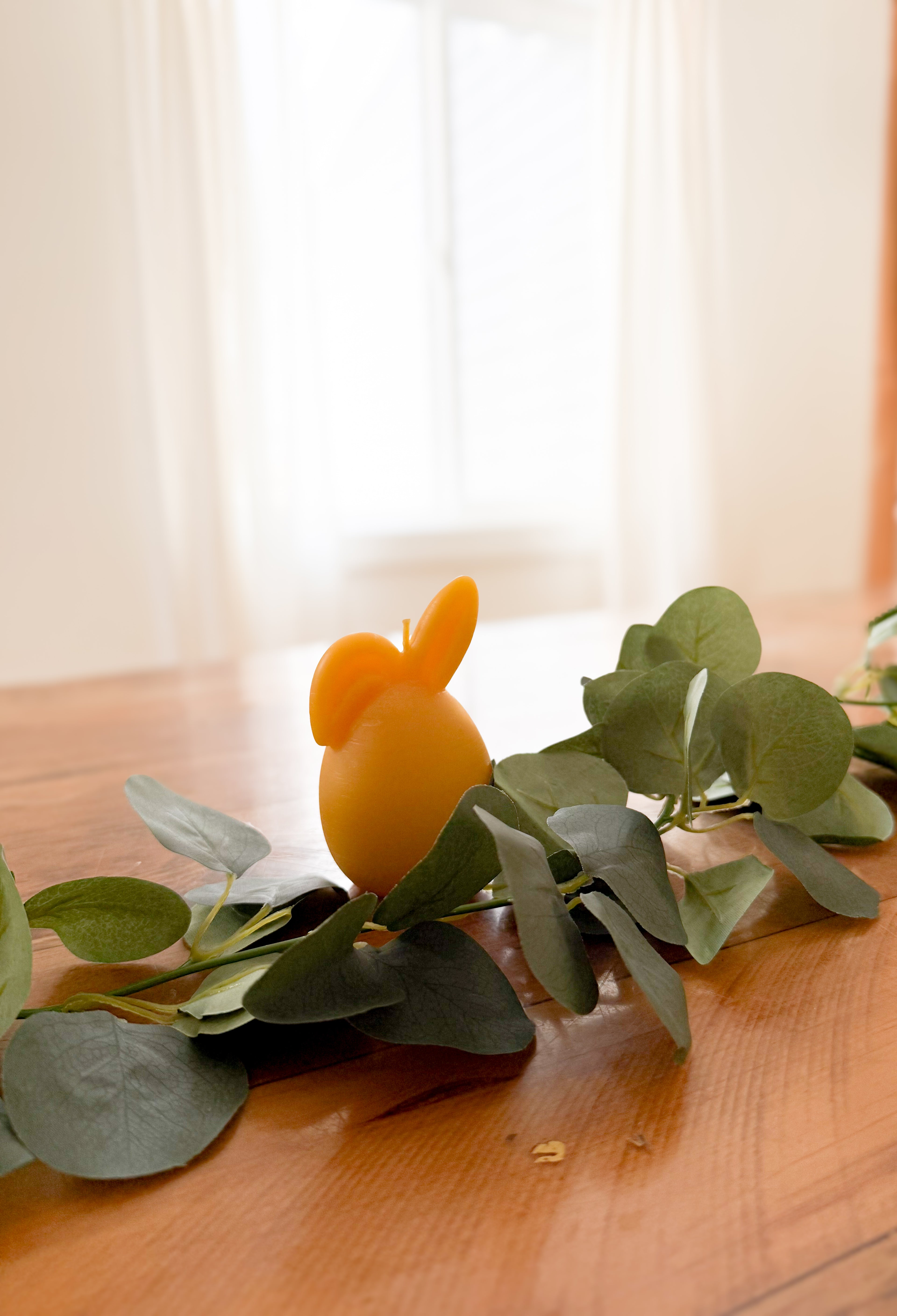 Bunny egg candle floppy ear