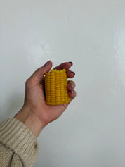Corn cob beeswax candle