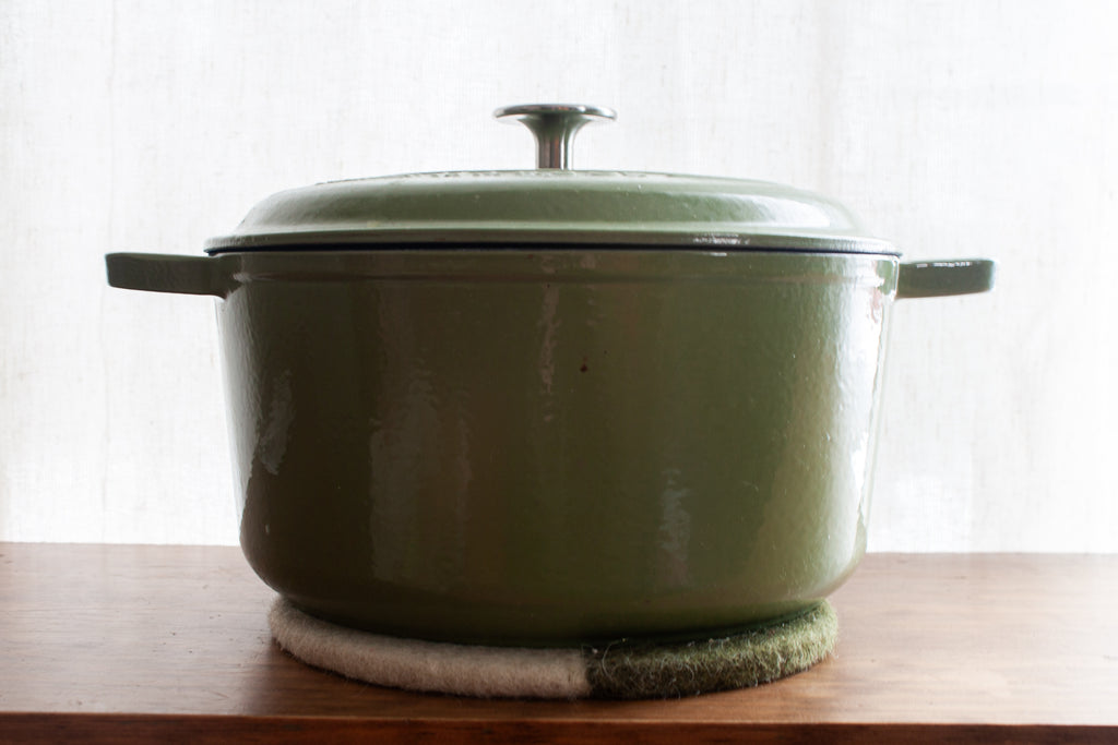 Olive Felted Wool Trivet