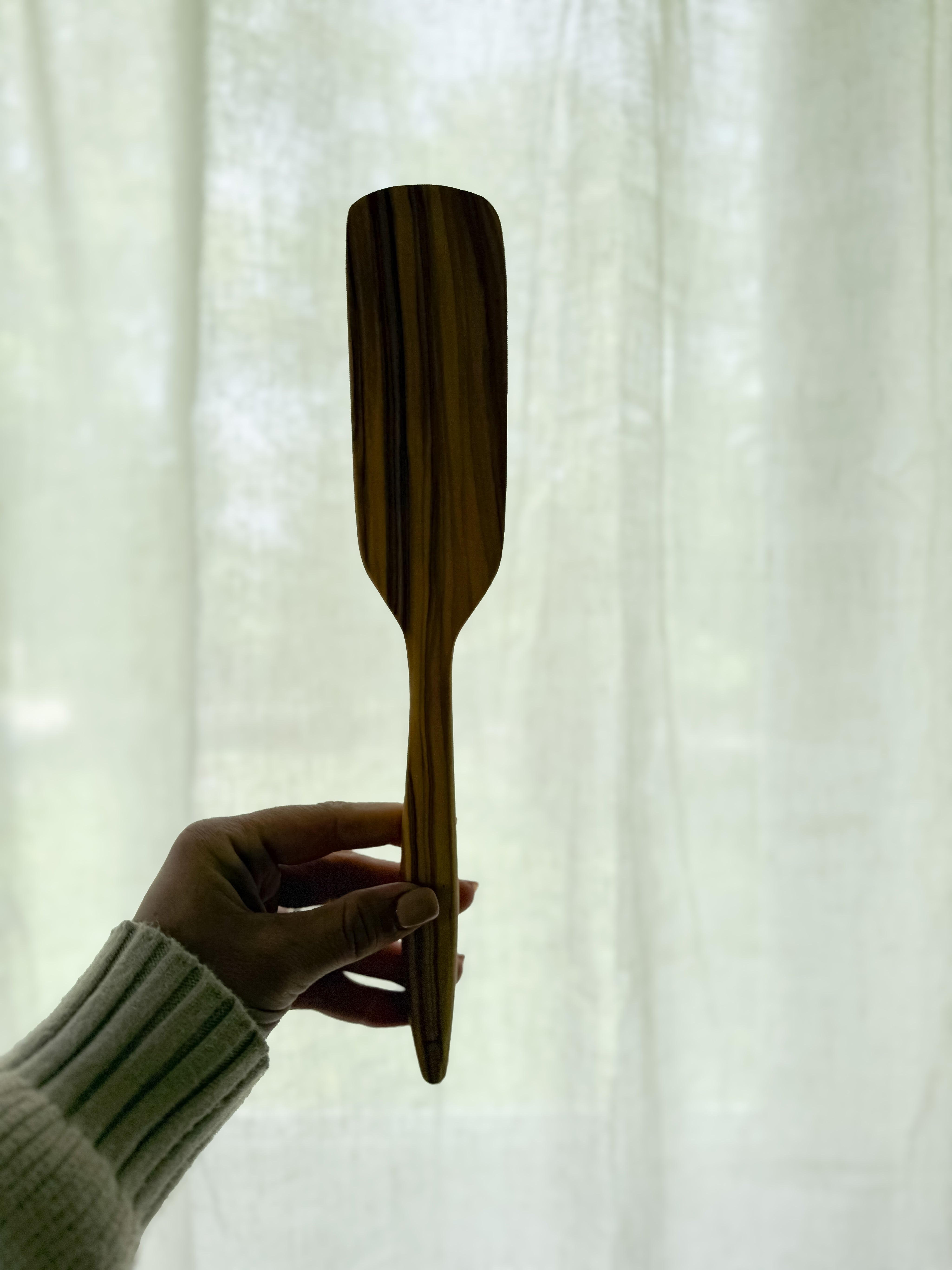 Olive wood spurtle