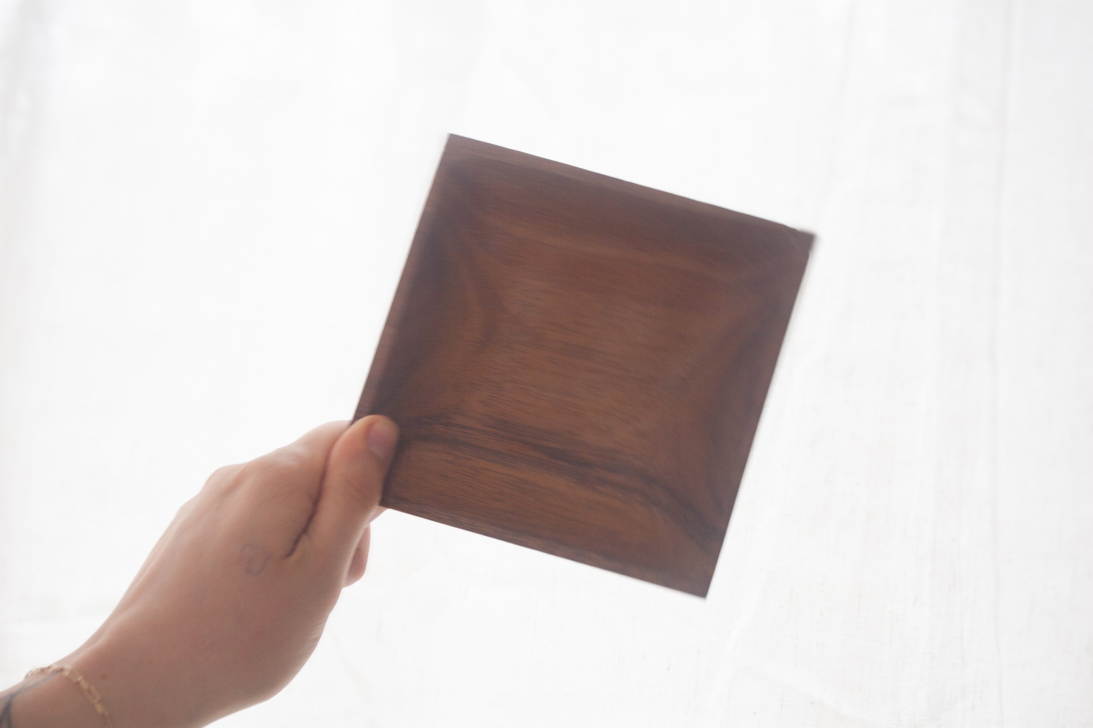 Acacia Square Tapered Plate