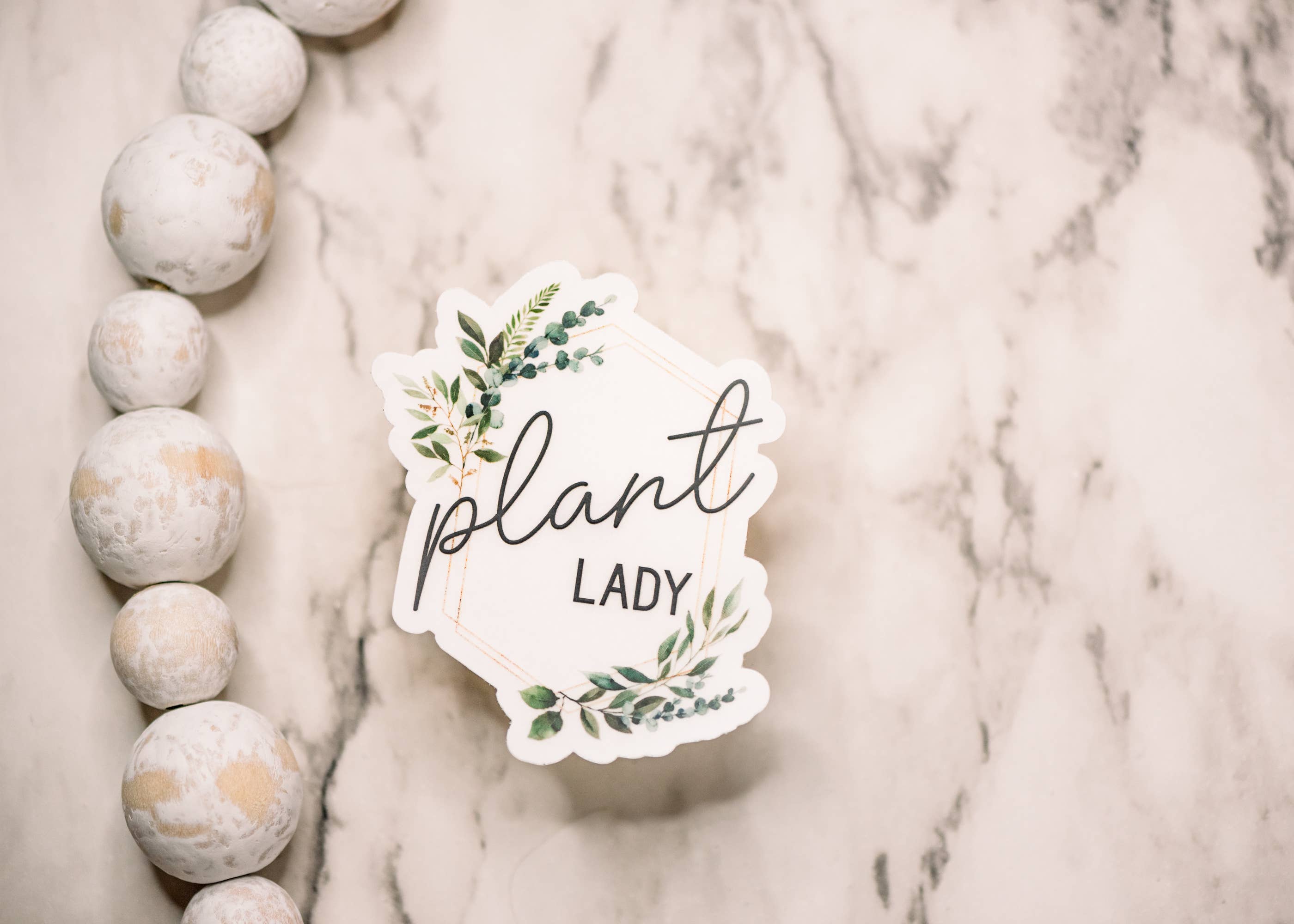 Plant Lady Clear, Vinyl Sticker, 3x3 in.