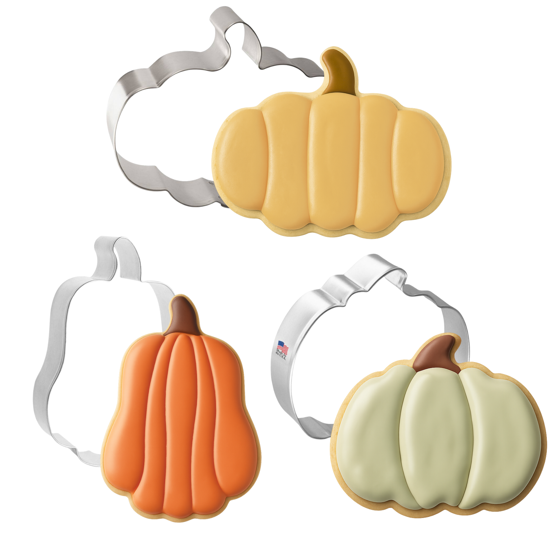 Pumpkin Cookie Cutter 3 Pc Set