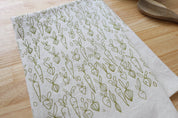 Root Vegetable, Cotton Handprinted Kitchen Towel