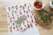 Radish Kitchen Towel, Garden Tea Towel