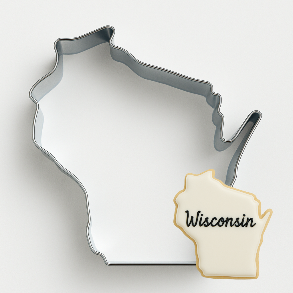 State Of Wisconsin Cookie Cutter