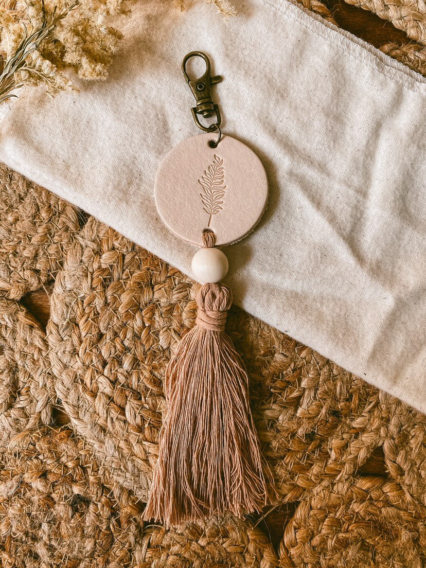 Fern tassel keychain