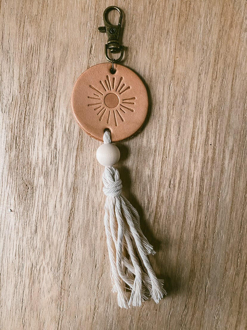 Sun tassel keychain