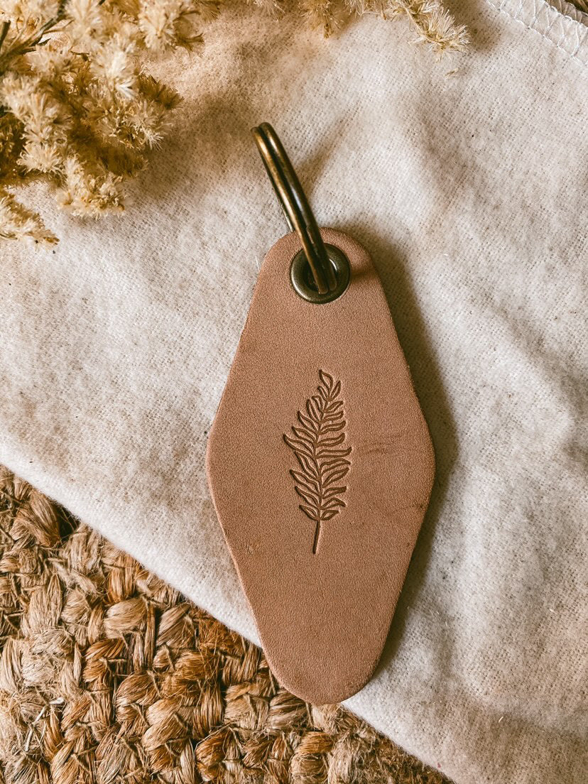 Fern motel keychain